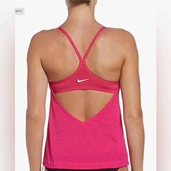 Nike Women's Pink Sports Bra Tank / tankini. NWT $64 - Picture 1 of 10